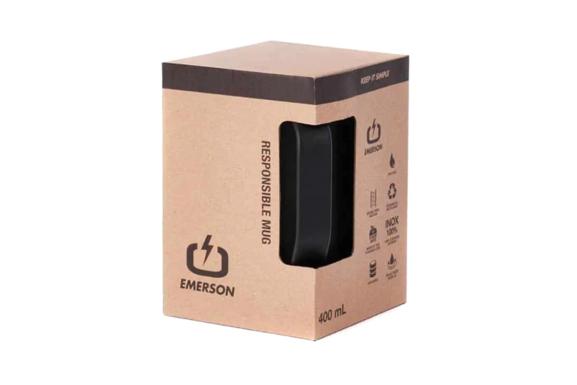 Emerson Responsible Mug Ποτήρι Θερμός 400Ml (221.EU99.18 BLACK)