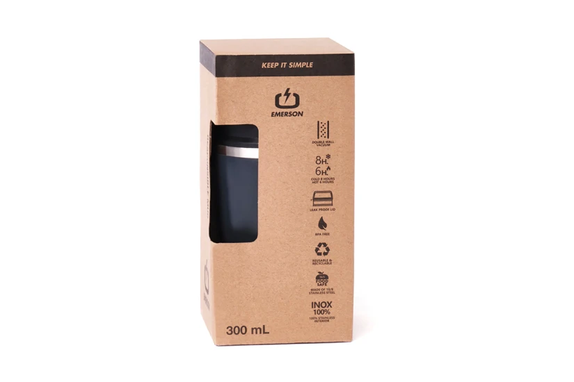 Emerson Responsible Mug Ποτήρι Θερμός 300Ml (221.EU99.20 BLUE BLACK)