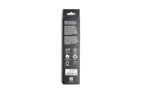 Basehit 2 Stainless Steel Drinking Eco Straws Καλαμάκια (222.BU99.19 BLACK)