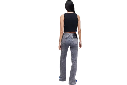 Karl Lagerfeld Hr Straight Denim W-Slit Παντελόνι Τζιν Γυναικείο (231J1114 J123)