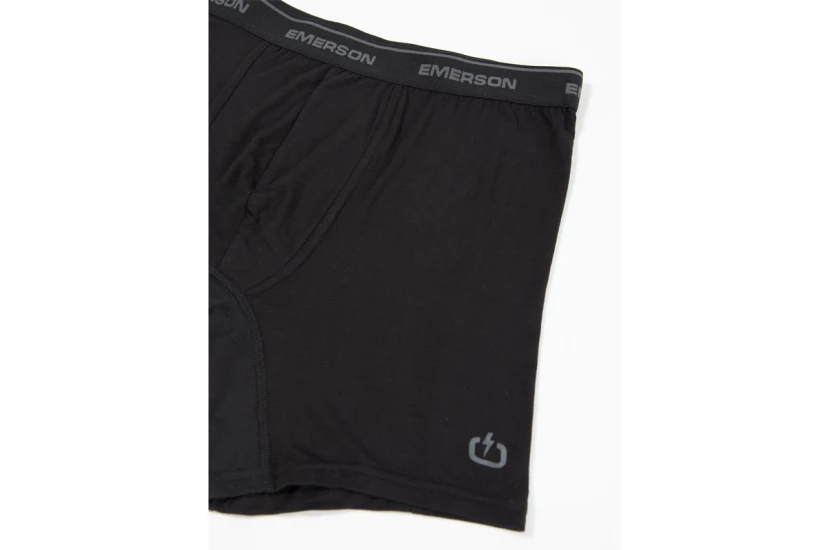 Emerson Basic Ανδρικά Εσώρουχα Boxer Μαύρα 2 Τεμάχια