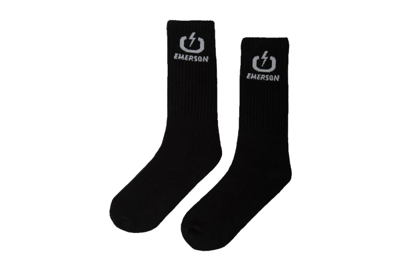 Emerson Unisex Κάλτσες μέχρι τη Γάμπα Μαύρες 3 Ζευγάρια