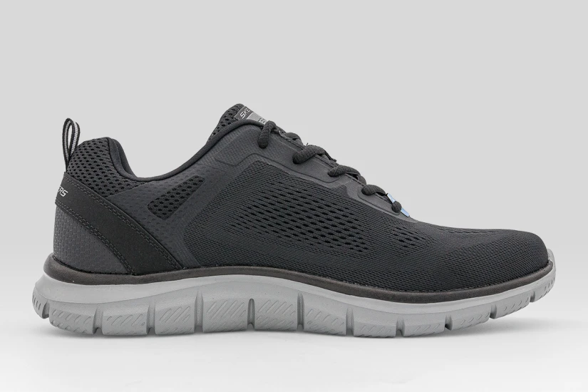 Skechers Track - Broader Ανδρικά Sneakers Μαύρα, Γκρι