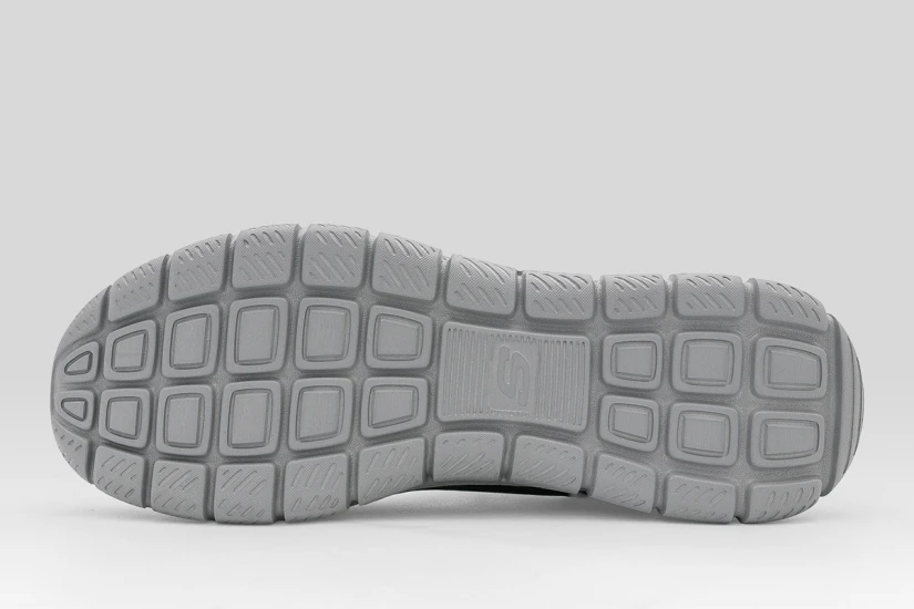 Skechers Track - Broader Ανδρικά Sneakers Μαύρα, Γκρι