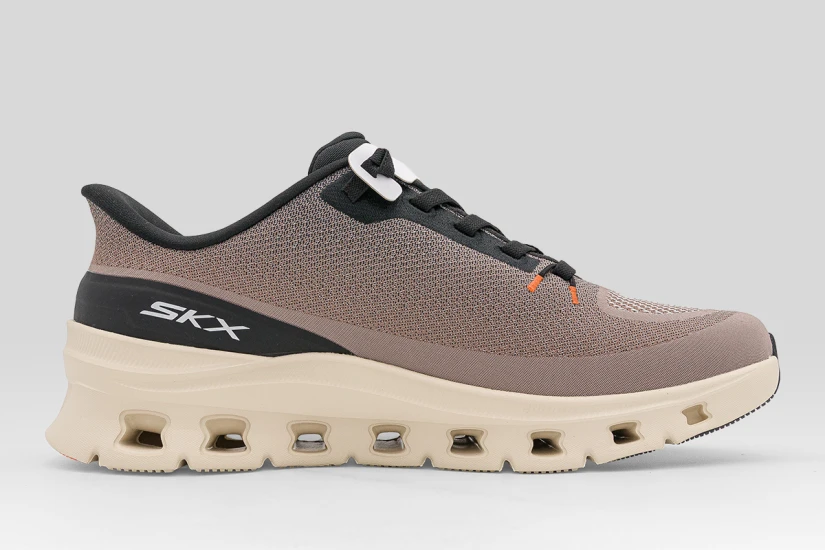 Skechers Arch Fit Glide Step Pro Ανδρικά Sneakers Πουρό, Μαύρα, Μπεζ