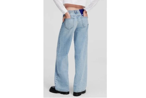 Karl Lagerfeld Mr Relaxed Denim Παντελόνι Τζιν Γυναικείο (236J1116 J124)