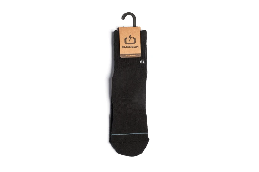 Emerson Premium Unisex Μεσαίες Kάλτσες 2 Τεμάχια Μαύρες 