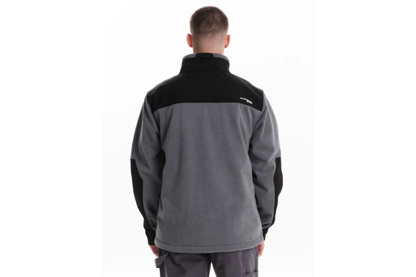 Emerson Fleece Bonded Ανδρικό Μπουφάν Γκρι Σκούρο, Μαύρο