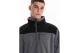 Emerson Fleece Bonded Ανδρικό Μπουφάν Γκρι Σκούρο, Μαύρο