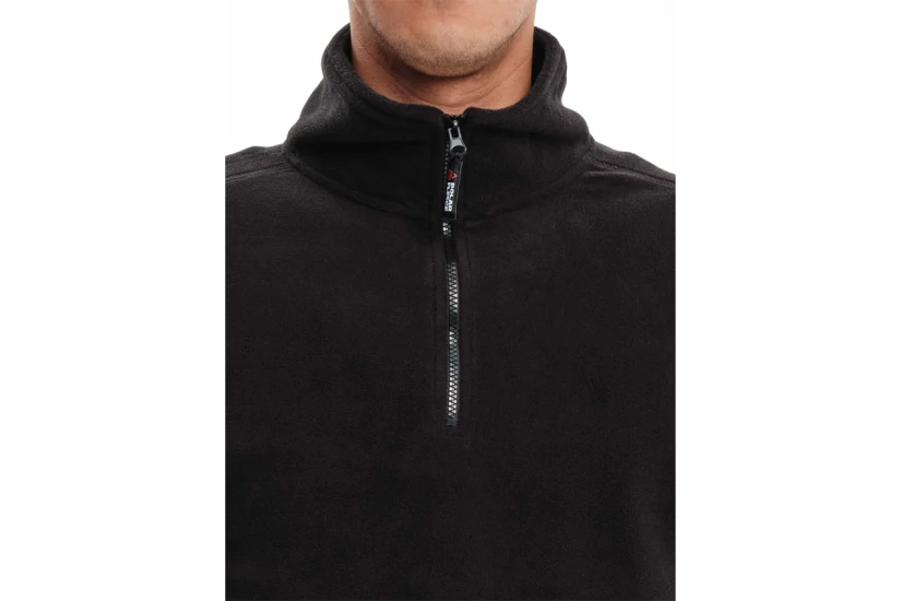 Emerson Ανδρική Half Zip Fleece Μακρυμάνικη Μπλούζα Μαύρη
