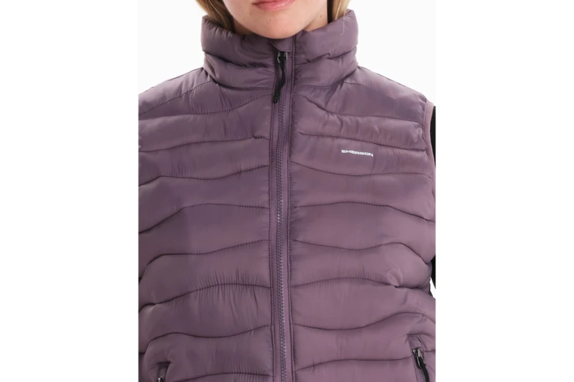 Emerson Γυναικείο Μπουφάν Puffer Αμάνικο Μωβ
