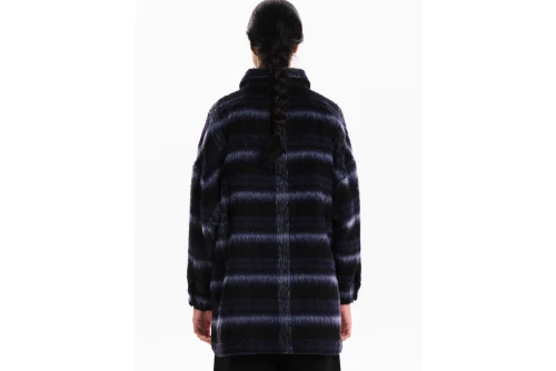Emerson Παλτό Γυναικείο (242.EW174.04 BLACK-PURPLE)