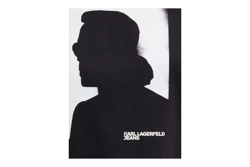 Karl Lagerfeld Γυναικείο Κοντομάνικο T-Shirt Μαύρο