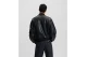Karl Lagerfeld Cracked Pu Ανδρικό Bomber Μπουφάν Μαύρο
