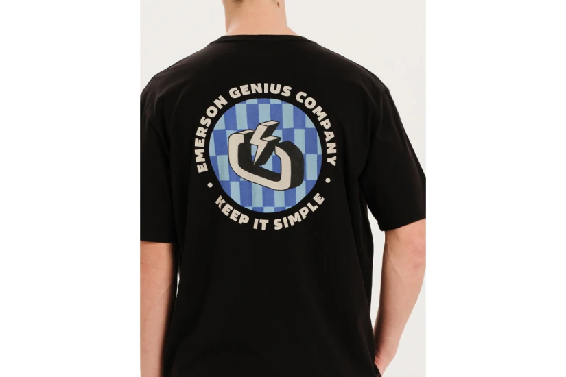 Emerson Genius Company Keep It Simple Ανδρικό Κοντομάνικο T-Shirt Μαύρο