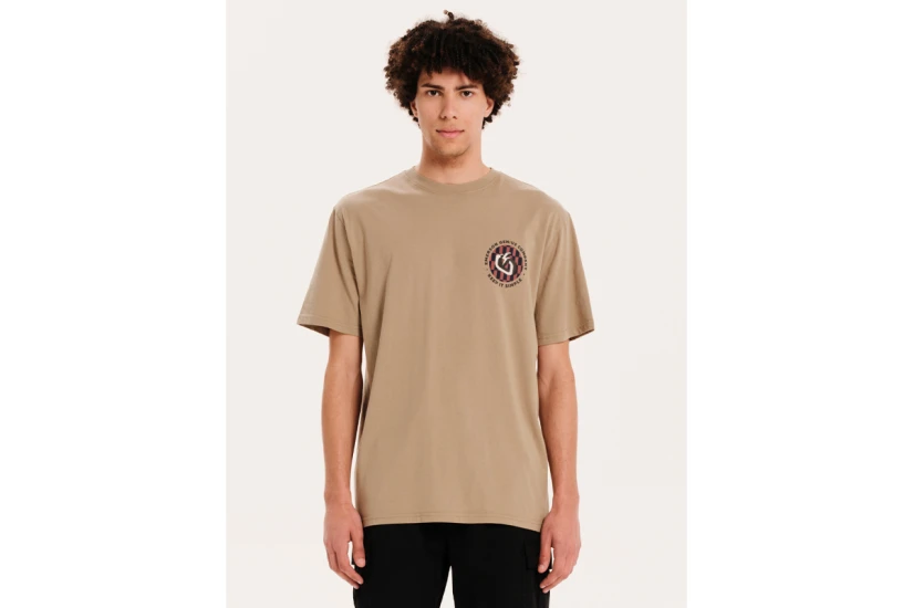 Emerson Genius Company Keep It Simple Ανδρικό Κοντομάνικο T-Shirt Μπεζ