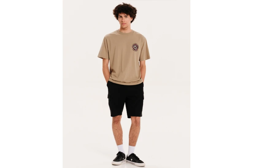Emerson Genius Company Keep It Simple Ανδρικό Κοντομάνικο T-Shirt Μπεζ