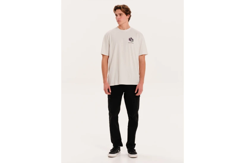 Emerson Television Ανδρικό Κοντομάνικο T-Shirt Γκρι Ανοιχτό