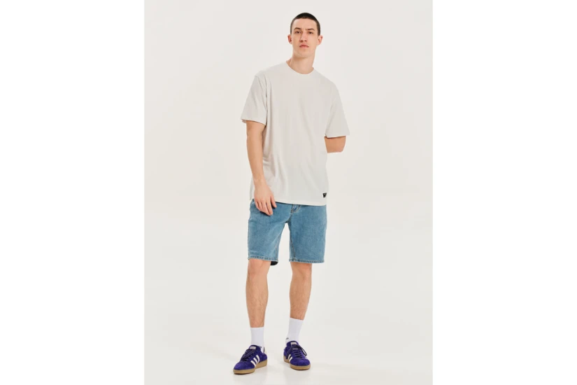Emerson Ανδρικό Κοντομάνικο T-Shirt Γκρι Ανοιχτό