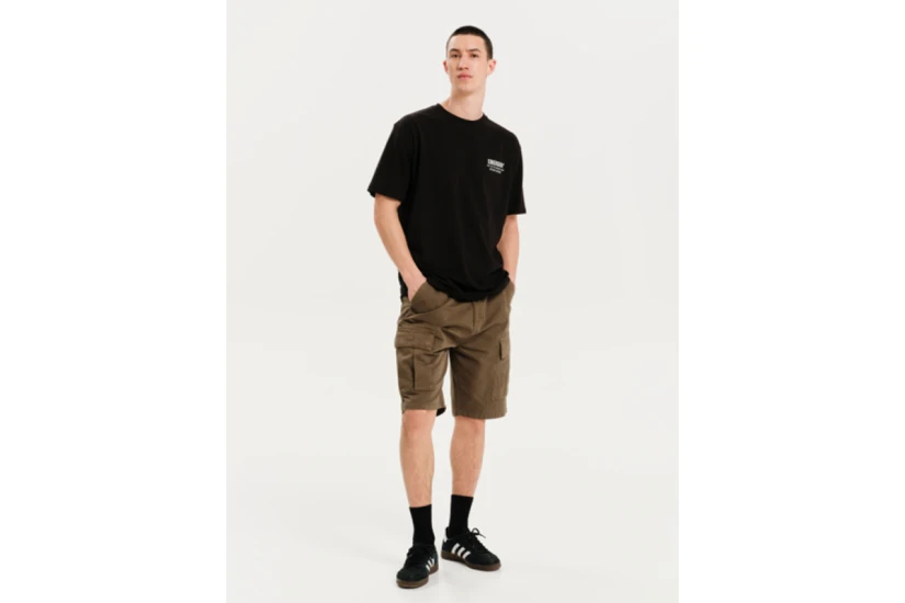 Emerson MORE WAVES LESS BEHAVES Ανδρικό Κοντομάνικο T-Shirt Μαύρο