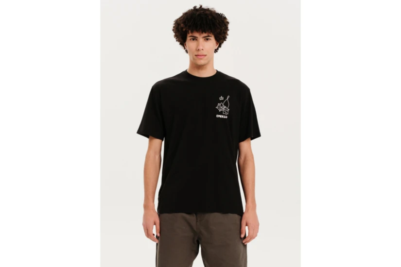 Emerson Ανδρικό Κοντομάνικο T-Shirt Μαύρο