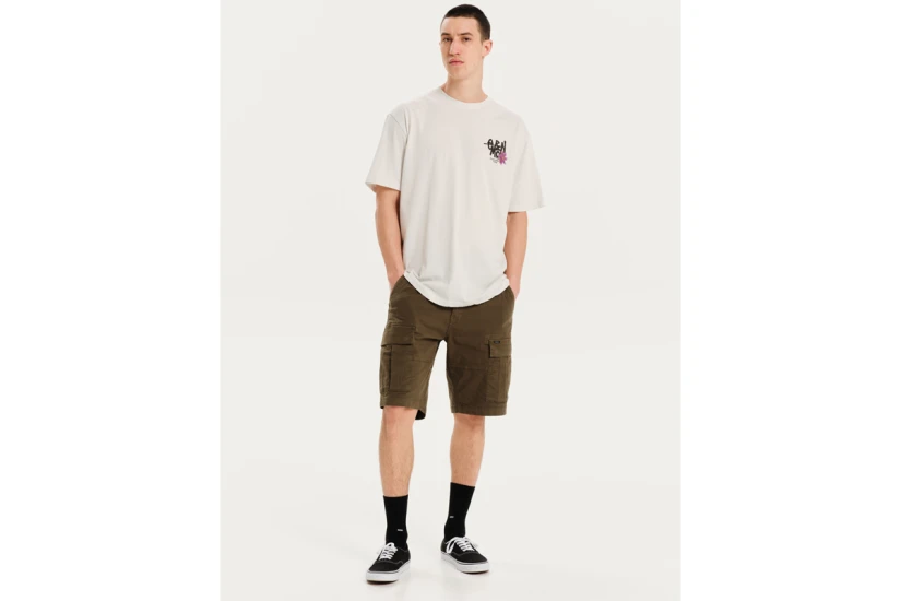 Emerson Ανδρικό Κοντομάνικο T-Shirt Γκρι Ανοιχτό