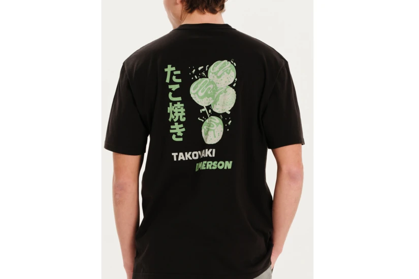 Emerson TAKOYAKI Ανδρικό Κοντομάνικο T-Shirt Μαύρο