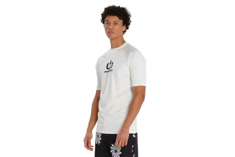 Emerson Rashguard Ανδρική Κοντομάνικη Μπλούζα UV Protection Λευκό