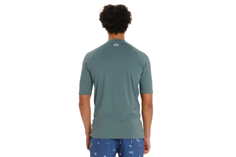 Emerson Rashguard Ανδρική Κοντομάνικη Μπλούζα UV Protection Λαδί