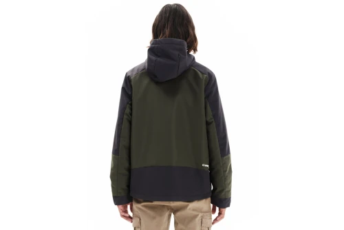 Emerson Hooded Μπουφάν Αντιανεμικό Ανδρικό (252.EM10.115 PINE GREEN-EBONY)