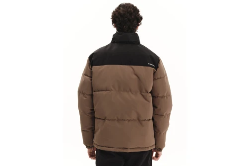 Emerson Roll-In Hood Μπουφάν Puffer Ανδρικό (252.EM10.79 L. BROWN-BLACK)