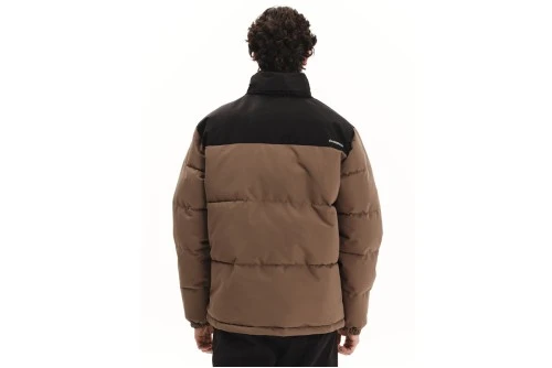 Emerson Roll-In Hood Μπουφάν Puffer Ανδρικό (252.EM10.79 L. BROWN-BLACK)