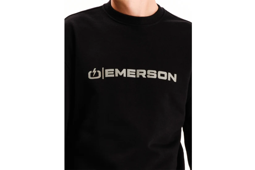 Emerson Ανδρική Μακρυμάνικη Μπλούζα Μαύρη