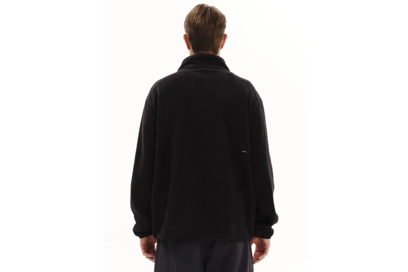 Emerson Half Zip Ανδρική Μπλούζα Fleece με Φερμουάρ Μαύρο