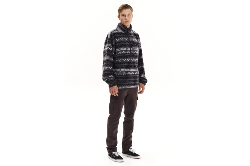 Emerson Ανδρική Μακρυμάνικη Μπλούζα Fleece με Φερμουάρ