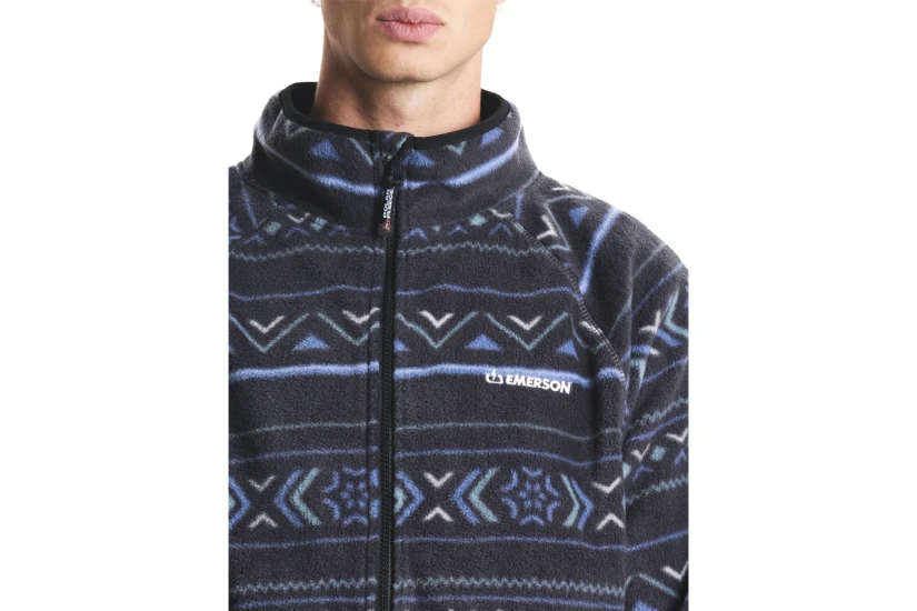 Emerson Ανδρική Ζακέτα Fleece Ανθρακί, Πράσινη, Μπλε