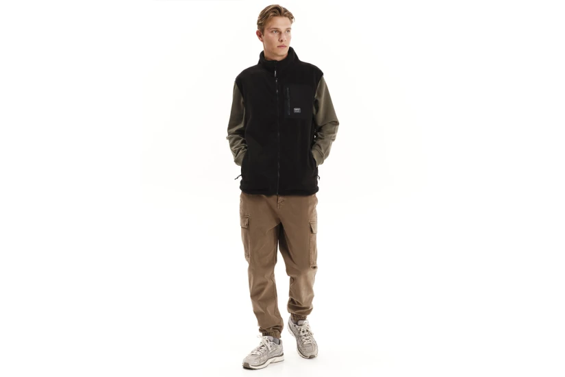 Emerson Ανδρικό Γιλέκο Fleece Μαύρο