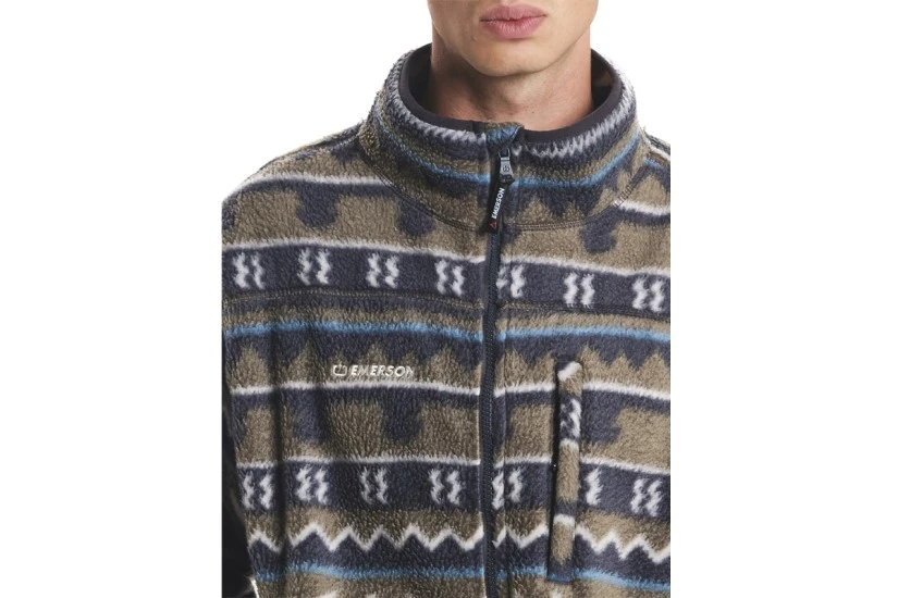 Emerson Ανδρική Ζακέτα Fleece Πολύχρωμη