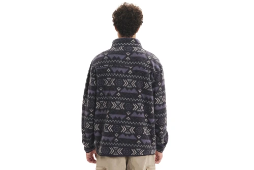 Emerson Full Zip Ζακέτα Fleece Ανδρική (252.EM290.122 PR548 OFF BLACK)