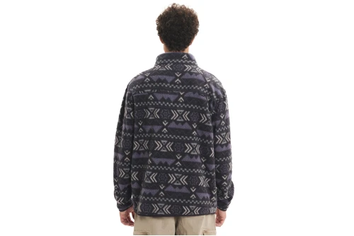 Emerson Full Zip Ζακέτα Fleece Ανδρική (252.EM290.122 PR548 OFF BLACK)