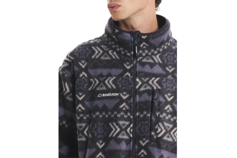 Emerson Ανδρική Ζακέτα Fleece Πολύχρωμη