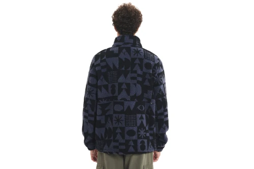 Emerson Ζακέτα Sherpa Fleece Ανδρική (252.EM290.406 PR542 D. BLUE)