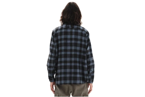 Emerson Button Down Flannel Πουκάμισο Μακρυμάνικο Ανδρικό (252.EM60.10 STONE BLUE-BLACK)