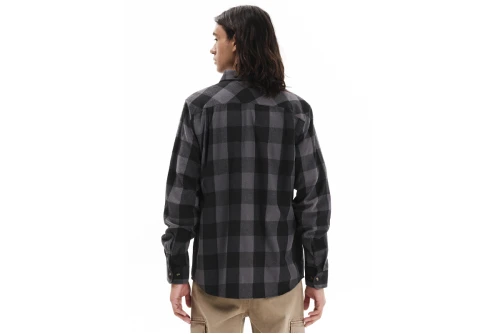 Emerson Checkered Button Down Flannel Πουκάμισο Μακρυμάνικο Ανδρικό (252.EM60.80 D. GREY-BLACK)
