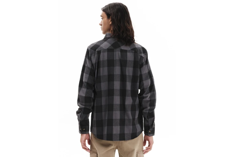 Emerson Checkered Button Down Flannel Ανδρικό Μακρυμάνικο Πουκάμισο