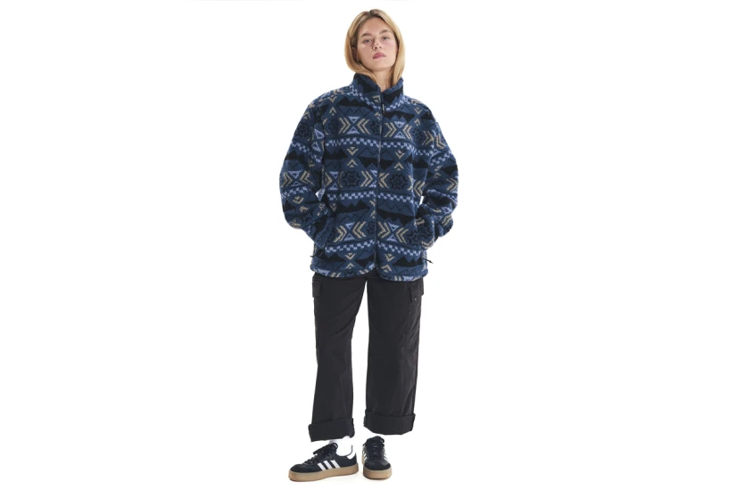 Emerson Γυναικεία Ζακέτα Fleece Sherpa Μπλε, Διάφορα Χρώματα