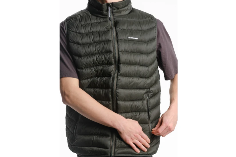 Emerson Ανδρικό Αμάνικο Μπουφάν Puffer Λαδί