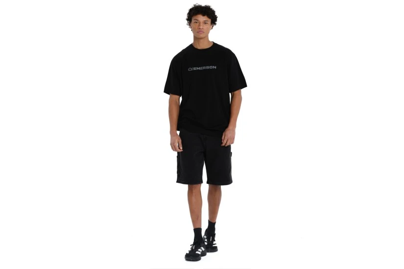 Emerson Logo Ανδρικό Κοντομάνικο T-Shirt Μαύρο