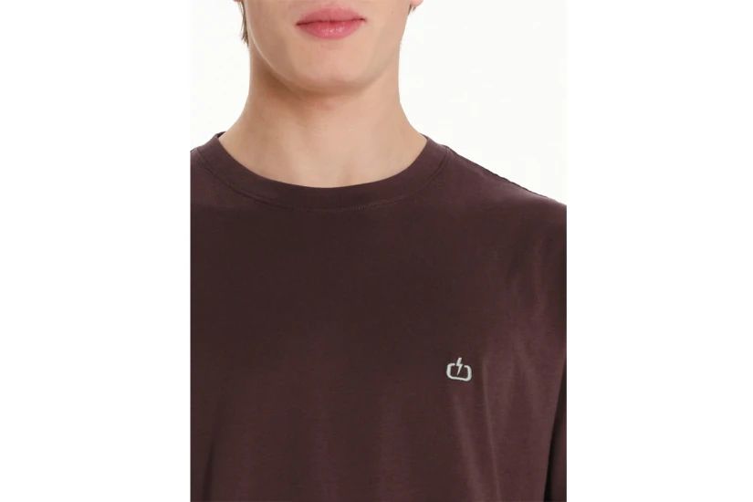 Emerson Solid Ανδρικό Κοντομάνικο T-Shirt Μπορντό