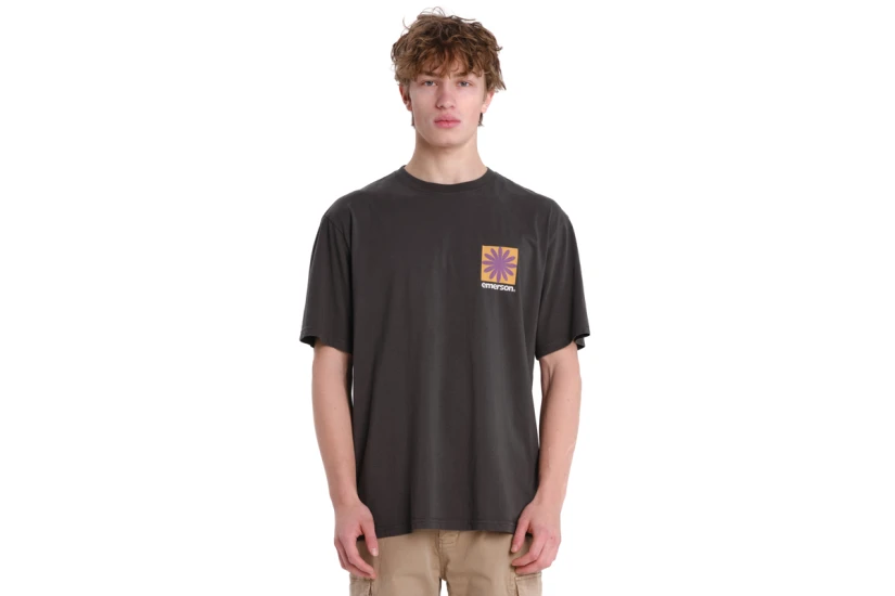 Emerson Conscious State Of Mind Ανδρικό Κοντομάνικο T-Shirt Ανθρακί